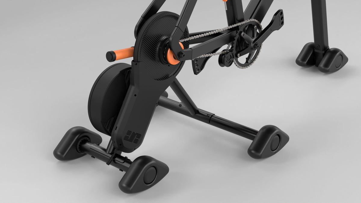 VICTORY smart trainer on Freedom Rocker Feet Round under the VICTORY Frame