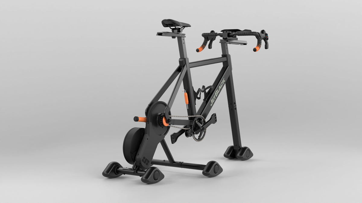 VICTORY Frame with aerobars on Freedom Rocker Feet – rear view