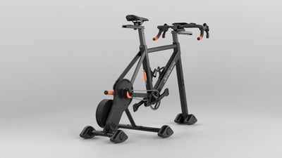 VICTORY Frame with aerobars on Freedom Rocker Feet – rear view