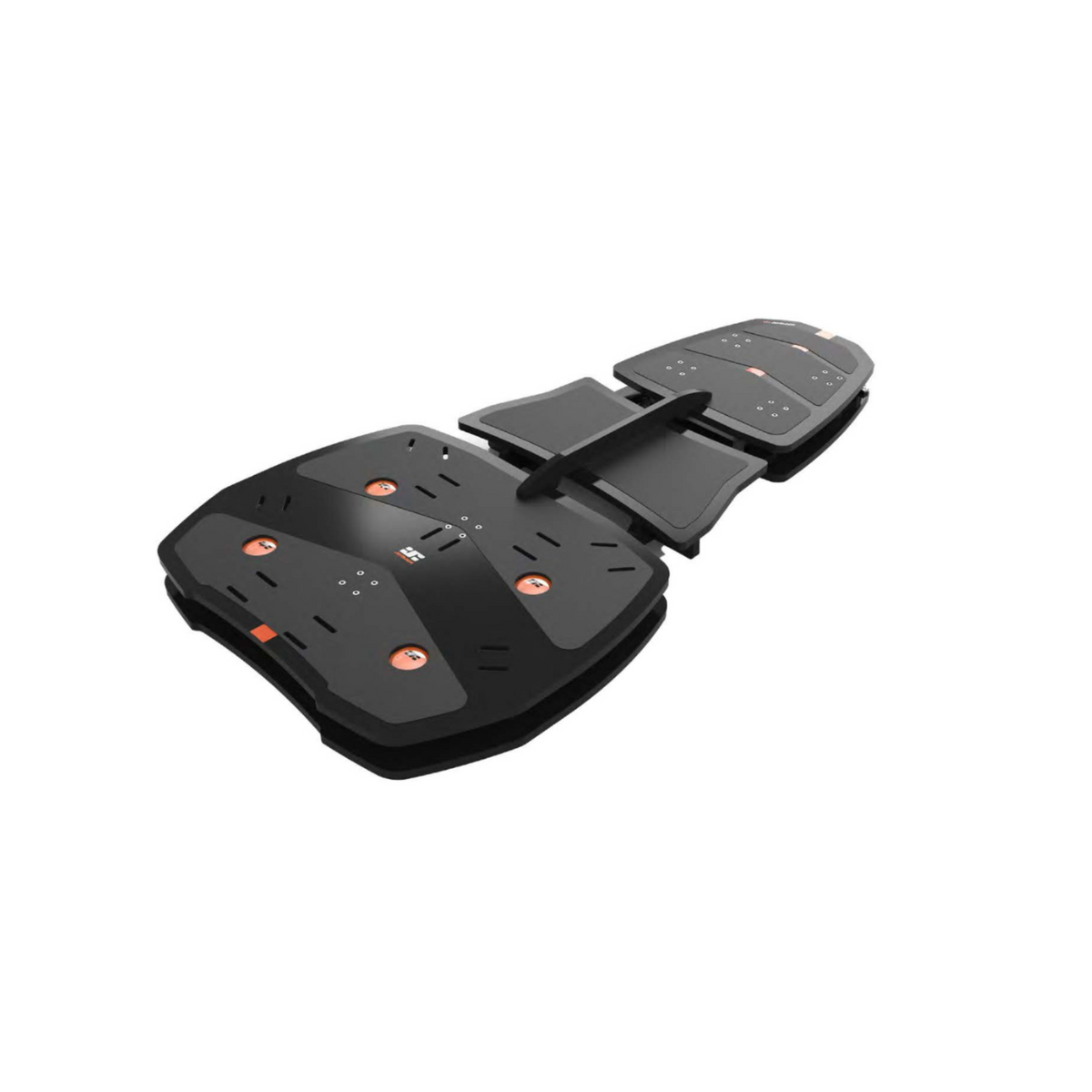 Jetblack rocker plate with multiple mounting points and rubberized skid pads indoor cycling accessories 